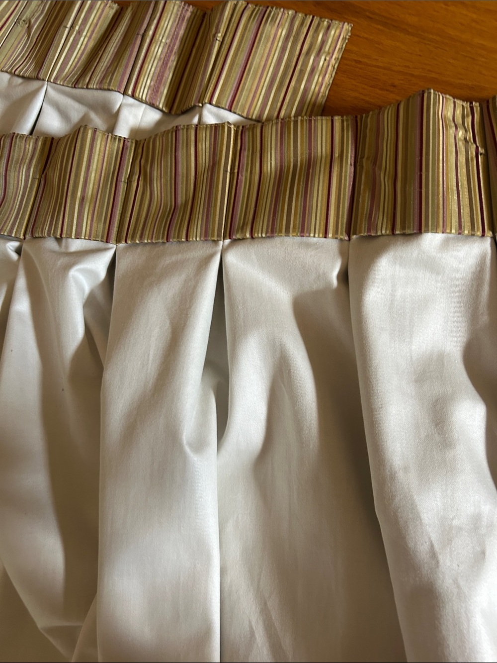 8 Custom blackout pleated Striped Window Curtains - Picture 6 of 7